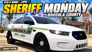 GTA 5 MODS | LSPDFR | SHERIFF MONDAY 🚔 OSCEOLA COUNTY FORD TAURUS PATROL!