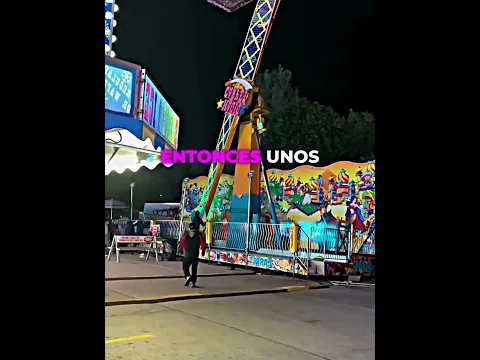 La atracción empezó a inclinarse con pasajeros dentro 🎡