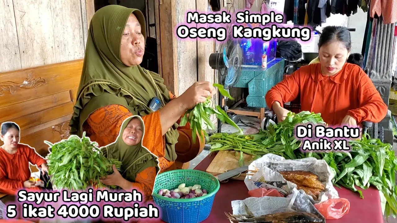 Sayur Murah Ya ‼️Masak Oseng Kangkung + Tempe Goreng