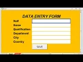 How To Make A Data Entry Software In Excel Using Macro Tagalog
