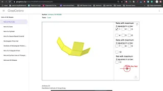 GeoGebra Nets of 3D Shapes Interactive