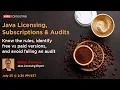 Java Licensing Subscriptions Audits - July 2024