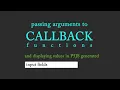 Callback functions with arguments and displaying values in P5JS inputfields