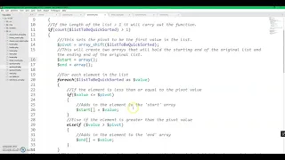 Quick Sort in PHP