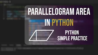 Parallelogram area in python Python simple practice
