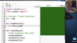 python tutorial turtle racing 3