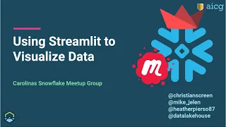 Using Streamlit to Visualize Data