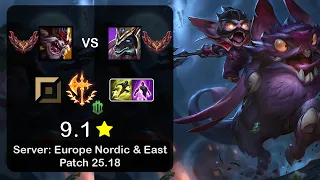 Kled Top vs Nasus - EUNE GrandMaster