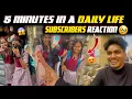 Lagu 5mins  in daily life vlogging. Subscribes reactions 😍😄