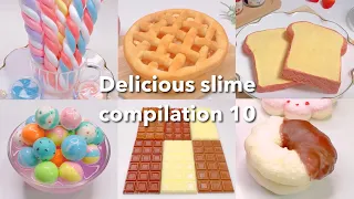 【ASMR】🍭おいしそうなスライムまとめ10🍩【音フェチ】Delicious slime compilation 10
