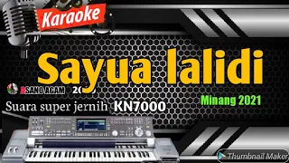 karaoke minang sayua lalidi full hd versi live kn7000 asano agam