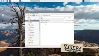 Raspberry Pi desktop shortcut for APRS message app for JS8Call