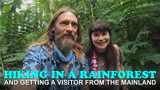 Hiking in a Rainforest and Visiting the 150ft Manoa Waterfall on Oahu