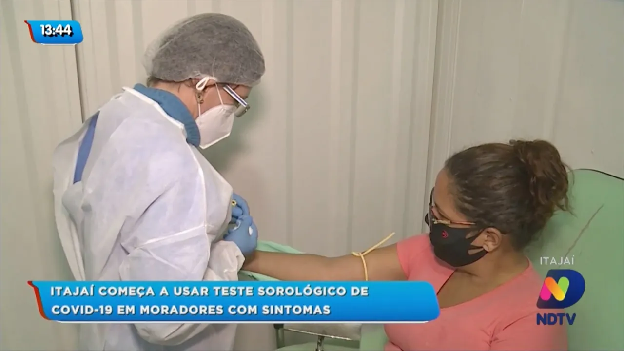 Itajaí começa usar teste sorológico de Covid-19 em moradores com sintomas