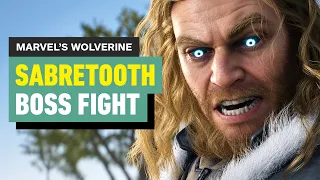 Marvel's Wolverine - Sabretooth Boss Fight | 4K Gameplay