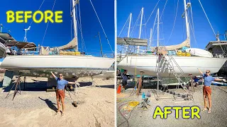 Now you see ”them” … Now you don’t! Water damaged hull to SMOOTH Sailing  (CSS Ep175)