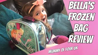 FROZEN SCHOOL BAG FROM DISNEY STORE REVIEW