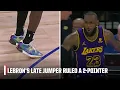 LeBron James upset with refs after late shot if ruled a 2-pointer NBA on ESPN
