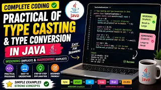 Practical for Type Casting Type Conversion in Java Step by Step Examples for Beginners Explained