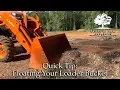 Floating Your Loader Bucket