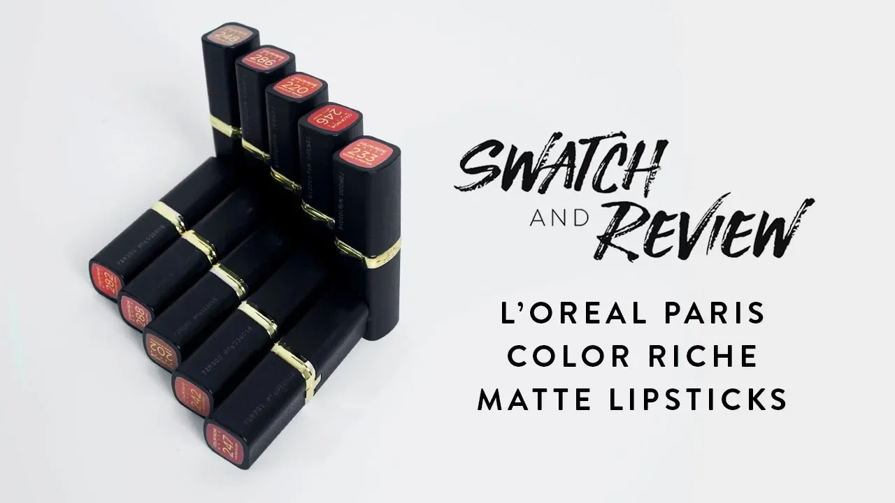 L'oreal Rouge Signature Lipstick: Swatches and Review on Medium Brown/Asian Skin L'oreal Rouge signa. 