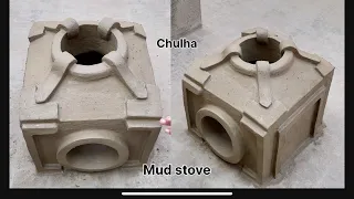 mitti ka chulha beautiful Village life rural life mud stove design traditional life