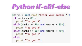 Python Lesson19 if-elif-else