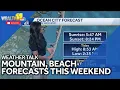 Weather Talk Mountain beach weekend forecast