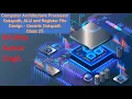 Computer Architecture Processor Datapath ALU and Register File Design - Generic Datapath