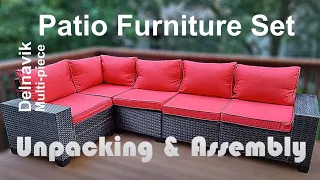 Patio Deck Furniture Set - Unpacking and Assembly