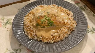 بيكاتا اوراك الفراخ بالكريمه و الصويا صوص مع الارز البسمتي بالشعرية من مطبخ مروة الشافعي 