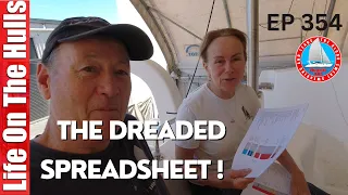 Out Comes The Spreadsheet – 42Foot Catamaran Project Build Ep354