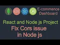 React and node JS project Cors issue in Node js