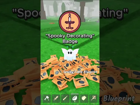 Spooky Decorating Badge 🎃 99 nights in the forest #99nightintheforest #99nights #roblox