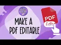 Make a PDF Editable with Prepare from Adobe