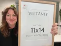 Frame wood mat 11x14 home refresh on budget Vittanly Natural Solid Wood Picture Frames for
