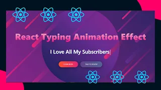 React typing animation effect Typewriter effect in reactjs tutorial Typing animation with react