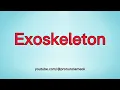 How To Pronounce Exoskeleton In English - Exoesqueleto En Ingles