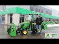 John Deere 1025R 120R Loader 54 Two-Stage Snow Blower Riesterer Schnell