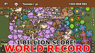 TAMING IO 1 000 000 000 SCORE IN ONE GAME - THE ULTIMATE WORLD RECORD