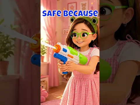 💦😲 Oops! Water in Your Eyes? Stay Safe While Playing! 👀 #shorts #kids