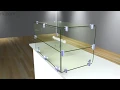 DIY Tempered Glass Countertop Showcase