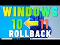 Downgrade Windows 11 to Windows 10 After Rollback Expires