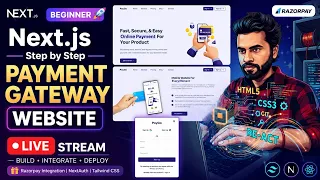 Build a Beginner Nextjs Step by Step Tutorial Payment Gateway Website UI