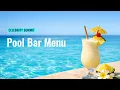 Celebrity Summit Pool Bar Menu
