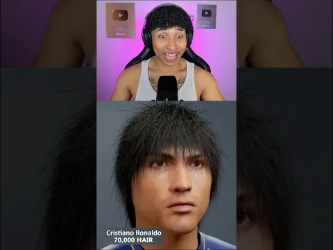 Cristiano Ronaldo com cabelo #ryansamuel