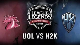 UOL vs. H2K - Week 4 Day 2 | EU LCS Summer Split | Unicorns of Love vs. H2k-Gaming (2018)