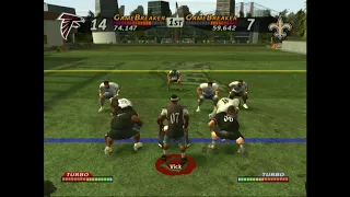NFL Street PS2 ATL Falcons vs NO Saints 4K60FPS