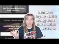 CAN I NAME EVERY TAYLOR SWIFT SONG taking HARD taylor swift buzzfeed quizzes