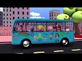 Wheels On The Blue Bus | Nursery Rhymes for Babies by LittleBabyBum - ABCs and 123s